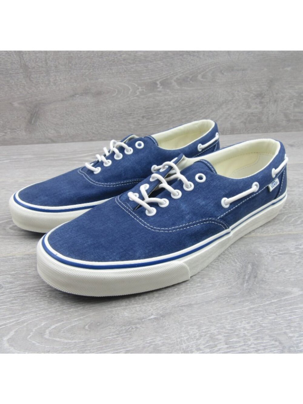 Vans Authentic Boat Lifestyle Shoes Men's Size 10 Navy Blue NEW - Picture 4 of 16